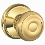 SCHLAGE LOCK CO Georgian Passage Lockset, Bright Brass