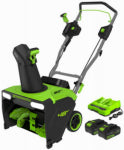 GREENWORKS TOOLS 2x24V (48V) 20 In. Single-Stage Cordless Snow Blower Kit with (2) 4.0 Ah Battery & Charger