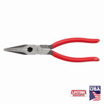 MILWAUKEE ELECTRIC TOOL CORP Long Nose Pliers, Dipped Grip, 8 In.