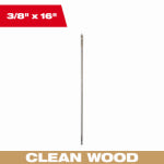 MILWAUKEE ELECTRIC TOOL CORP Wood Spade Drill Bit, 3/8 x 16 In. TOOLS MILWAUKEE ELECTRIC TOOL CORP