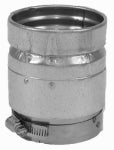 SELKIRK CORPORATION Pellet Pipe Connector, Adjusts for 3 Or 4-In. Flue Collar