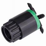 RAINDRIP INC Cuatro-Flo Four-Outlet Bubbler, 20 GPH Per Outlet, 1/2 in. FPT Inlet