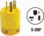 LEVITON MFG CO YEL 20A VINYL PLUG ELECTRICAL LEVITON MFG CO