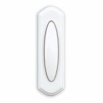 GLOBE ELECTRIC Basic Wireless Doorbell Button, White