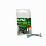 SPAX #8 x 2" Interior Flat Head Wood Screws Construction Phillips Square Unidrive (20 EA)