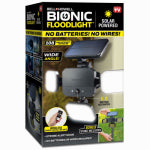 E. MISHAN & SONS Bionic Solar Security FloodLight, 3 Light Panels, Motion-Sensing, Remote Control As Seen On TV HOUSEWARES E. MISHAN & SONS