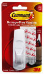 COMMAND Command 17003 Utility Hook, 7/8 in Opening, 5 lb, 1-Hook, Plastic, White HARDWARE & FARM SUPPLIES COMMAND
