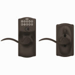SCHLAGE LOCK Schlage FE Series FE595VCAM/ACC 716 Electronic Entry Lock, 19 Number of User Codes, 1/2 in Projection, Wave Design, Yes HARDWARE & FARM SUPPLIES SCHLAGE LOCK