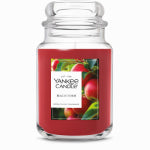YANKEE CANDLE CO. Yankee Candle Large Jar Scented Candle with up to 150 Hour Burn Time, Premium Plant Wax Blend for Consistent Burn, 22 oz Jar Candle with Room Filling Fragrance, Macintosh