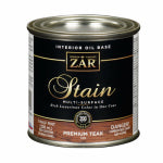 ZAR ZAR 12006 Wood Stain, Premium Teak, Liquid, 0.5 pt, Can PAINT ZAR
