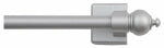 KENNEY Kenney KN40343 Cafe Rod, 7/16 in Dia, 16 to 28 in L, Metal, Satin Silver PAINT KENNEY