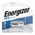 ENERGIZER 3V Photo Lithium Battery, 123, 1 Pack