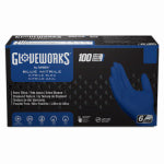 AMMEX CORPORATION Nitrile Gloves, Heavy-Duty, Royal Blue, Medium, 100-Ct. CLOTHING, FOOTWEAR & SAFETY GEAR AMMEX CORPORATION
