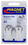 MASTER MAGNETICS Magnetic Clips, Holds 3 Lbs., 2-Pk.