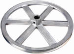 CHICAGO DIE CASTING V-Groove Die-Cast Pulley, 1/2 In. Bore x 6 In. Dia.