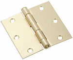 ASSA ABLOY AMERICAS RESIDENTIALI NC Door Hinge, Interior, Square-Edge, Satin Brass, 3-1/2 In.