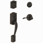 SCHLAGE LOCK CO Camelot Handleset, Single Cylinder, Aged Bronze HARDWARE & FARM SUPPLIES SCHLAGE LOCK CO