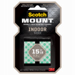 SCOTCH Scotch 311DC Mounting Tape, 1 in L, 1 in W, White PAINT SCOTCH