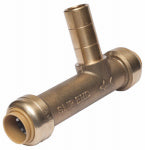 SHARKBITE SharkBite U4482LFA Adapter Service Pipe Tee, 1/2 in, Push-Fit, Brass, 200 psi Pressure PLUMBING, HEATING & VENTILATION SHARKBITE