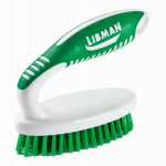 THE LIBMAN COMPANY Libman 15 Small Scrub Brush, 3/4 in L Trim, Polymer, 4-1/4 in W Brush, 5-1/4 in OAL, Green CLEANING & JANITORIAL SUPPLIES THE LIBMAN COMPANY