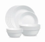 CORELLE Corelle Winter Frost Series 1148417 Round Dinnerware Set, 16-Piece, Glass, White APPLIANCES & ELECTRONICS CORELLE