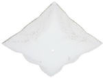WESTINGHOUSE LIGHTING CORP Ruffled Edge Square Diffuser, 12-In. ELECTRICAL WESTINGHOUSE LIGHTING CORP