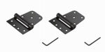 ASSA ABLOY AMERICAS RESIDENTIALI NC Heavy duty Auto-Close Gate Hinges, Black, 2-Pk.