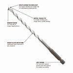ROBERT BOSCH TOOL GROUP Multi-Purpose Drill Bit, 2 x 3 x 1/8 In. TOOLS ROBERT BOSCH TOOL GROUP