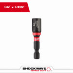 MILWAUKEE ELECTRIC TOOL CORP Shockwave Impact-Duty Magnetic Nut Driver, 1/4 x 1-7/8 In.