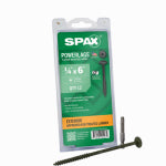 SPAX 1/4" x 6" Exterior Washer Head Structural Wood Lag Screws Powerlags Torx T-Star (12 EA)