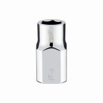 MILWAUKEE Milwaukee 45-34-9079 Socket, 9 mm Socket, Standard Socket, 3.543 in OAL, 3/8 in Drive, 6-Point, Chrome Vanadium Steel TOOLS MILWAUKEE
