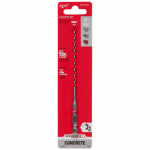 MILWAUKEE Milwaukee SHOCKWAVE 48-20-9001 Drill Bit, 5/32 in Dia, 6 in OAL, Wide Flute, 1/4 in Dia Shank, Hex Shank TOOLS MILWAUKEE