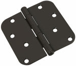 ASSA ABLOY AMERICAS RESIDENTIALI NC Door Hinge, 5/8 In. Round Corners, Black, 4 In. HARDWARE & FARM SUPPLIES ASSA ABLOY AMERICAS RESIDENTIALI NC