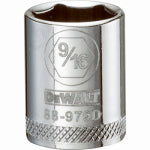 DEWALT DEWALT DWMT88979OSP Drive Hand Socket, 9/16 in Socket, 3/8 in Drive, 6-Point, Steel, Polished Chrome Vanadium TOOLS DEWALT