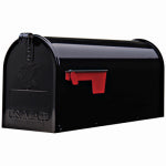 SOLAR GROUP Gibraltar Mailboxes Elite Series E1100B00 Mailbox, 800 cu-in, Steel, Powder-Coated, 6.9 in W, 20.1 in D, 8.9 in H, Black HARDWARE & FARM SUPPLIES SOLAR GROUP