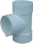 IPEX USA LLC PVC Pipe Sewer And Drain Bull Nose Tee, 4 In.