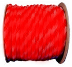 RICHELIEU AMERICA LTD. Polypropylene Rope, Solid Braid, Red, 5/8 In. x 200 Ft.