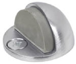 TELL MANUFACTURING Tell Manufacturing DT100033 Door Stop, 1-3/4 in Dia Base, Brass, Satin Chrome HARDWARE & FARM SUPPLIES TELL MANUFACTURING