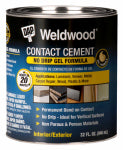 DAP DAP 25312 Contact Cement, Gel, Strong Solvent, Tan, 1 qt, Can PAINT DAP