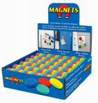 MASTER MAGNETICS Rubber Disc Magnet, 1 In., Assorted Colors HOUSEWARES MASTER MAGNETICS