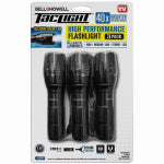 E. MISHAN & SONS Taclight High-Performance LED Tactical Flashlight, 5 Modes & Zoom Function, 3-Pk.