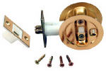 L.E. JOHNSON PRODUCTS Johnson Hardware 15213PK1 Pocket Door Lock, US3 Brass, 2-3/8 in Backset HARDWARE & FARM SUPPLIES L.E. JOHNSON PRODUCTS