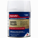 BONDO Bondo 20082 Wood Filler, Paste, Pungent Styrene, Yellow, 1 qt Can PAINT BONDO