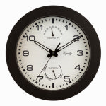 LA CROSSE TECHNOLOGY Equity 29005 Clock, Round, Dark Brown Frame, Plastic Clock Face, Analog HOUSEWARES LA CROSSE TECHNOLOGY