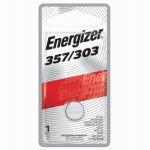 ENERGIZER BATTERY Energizer 357BPZ Coin Cell Battery, 1.5 V Battery, 150 mAh, Silver Oxide, 357 Battery ELECTRICAL ENERGIZER BATTERY