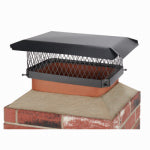 SHELTER Shelter SC1318 Shelter Chimney Cap, Steel, Black, Powder-Coated, Fits Duct Size: 11-1/2 x 16-1/2 to 13-1/4 x 18-1/4 in PLUMBING, HEATING & VENTILATION SHELTER