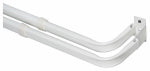 KENNEY Kenney KN521 Curtain Rod, 2 in Dia, 28 to 48 in L, Steel, White PAINT KENNEY