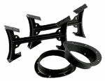 US STOVE US Stove BKAD500 Stove Adapter Kit, Iron, Black OUTDOOR LIVING & POWER EQUIPMENT US STOVE