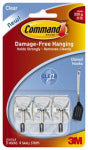 3M COMPANY Clear Hooks w/ Clear Adhesive Strips