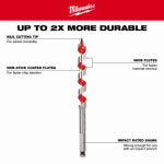 MILWAUKEE ELECTRIC TOOL CORP Auger Drill Bit, 3/4 x 6-1/2 In. TOOLS MILWAUKEE ELECTRIC TOOL CORP